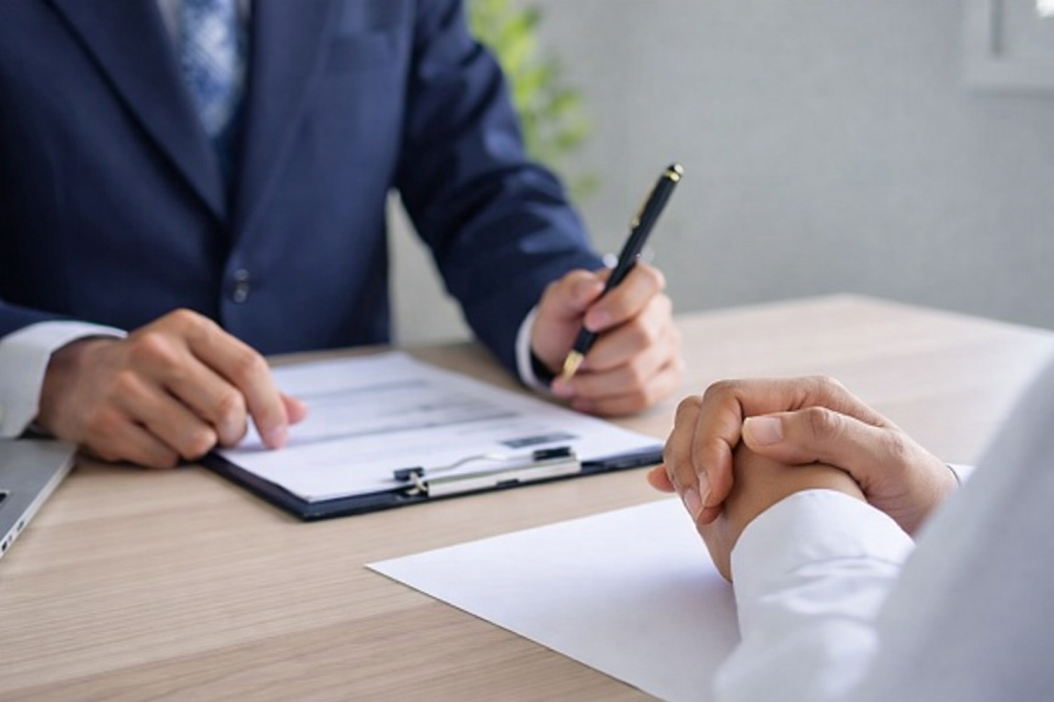 採用面接の様子